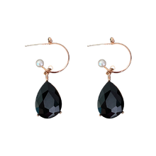 Load image into Gallery viewer, Astrid - Midnight Teardrops Earrings
