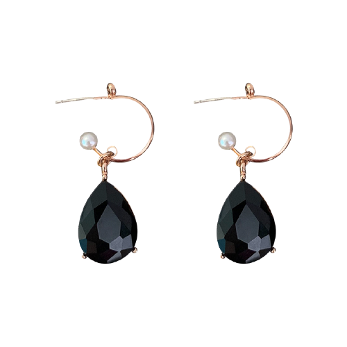 Astrid - Midnight Teardrops Earrings