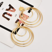 Load image into Gallery viewer, Averie - Gold Multi-Hoop Earrings
