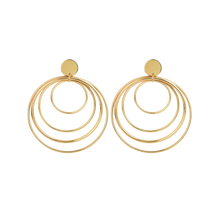 Load image into Gallery viewer, Averie - Gold Multi-Hoop Earrings
