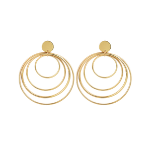 Averie - Gold Multi-Hoop Earrings