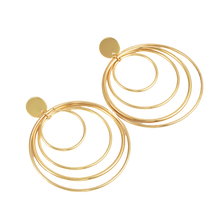 Load image into Gallery viewer, Averie - Gold Multi-Hoop Earrings
