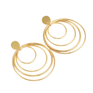 Averie - Gold Multi-Hoop Earrings