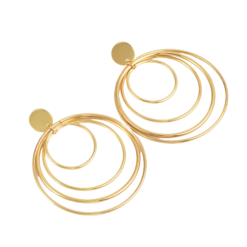 Averie - Gold Multi-Hoop Earrings