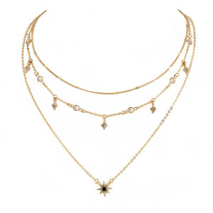 Lyra - Interstellar Cosmic Gold Necklace