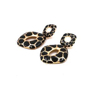 Cora - Leopard Print Earrings (Petite)