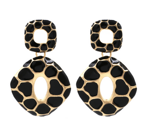 Cora - Leopard Print Earrings (Petite)