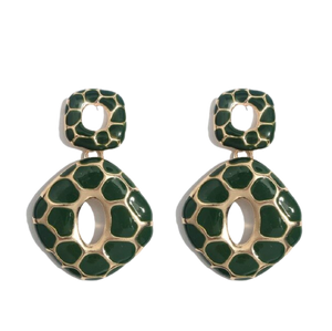 Cora - Leopard Print Earrings (Petite)