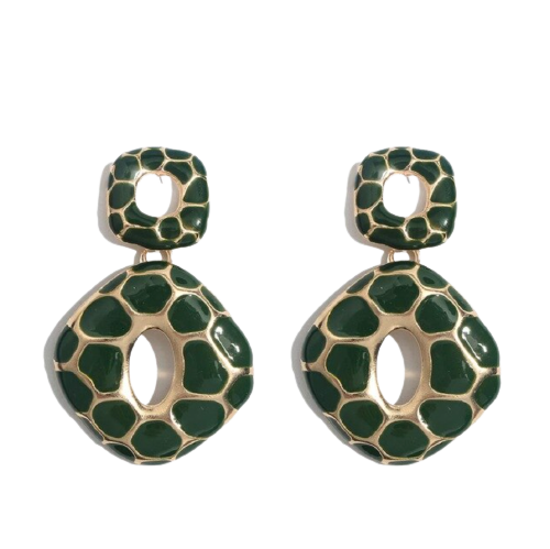 Cora - Leopard Print Earrings (Petite)