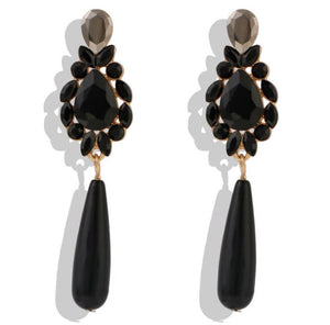 Delia - Midnight Shadow Droplet Earrings