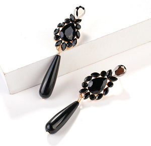 Delia - Midnight Shadow Droplet Earrings