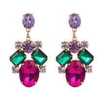 Load image into Gallery viewer, Janelle - Gemstone Diamante Stud Earrings
