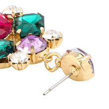 Load image into Gallery viewer, Janelle - Gemstone Diamante Stud Earrings
