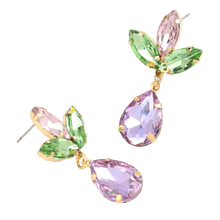 Load image into Gallery viewer, Liliana - Lilac Crystal Drop Earring
