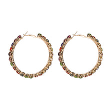 Load image into Gallery viewer, Maria - Technicolor Gem Hoop Earrings
