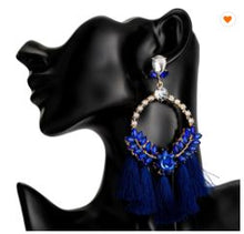 Load image into Gallery viewer, Naomi* - Jeweled Tassel Earring
