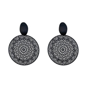 Natalia - Midnight Mandala Earrings