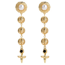 Load image into Gallery viewer, Piper - Royal Gold Drop Earrings
