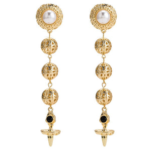 Piper - Royal Gold Drop Earrings