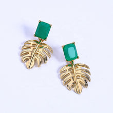 Load image into Gallery viewer, Saige - Gold Leaf Earrings
