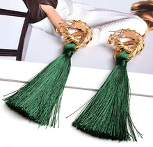 Load image into Gallery viewer, Vienna* - Gold Crowned Tassel Earring
