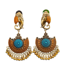 Load image into Gallery viewer, Raine - Elephant Beaded Drop Earrings
