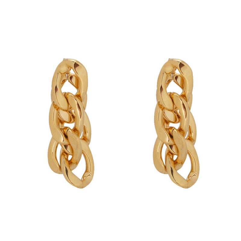 Zuri - Multi Link Gold Chain Earrings