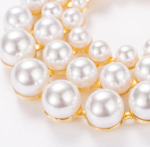 Carmen - Multi Layer Pearl Earrings