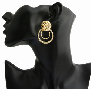 Diliah - Dual Ring Earrings