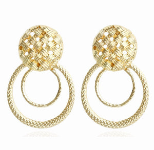 Diliah - Dual Ring Earrings