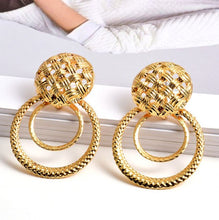 Load image into Gallery viewer, Diliah - Dual Ring Earrings
