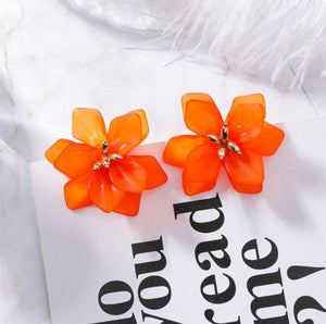 Sophia* - Statement Acrylic Floral Earring