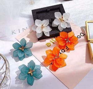 Sophia* - Statement Acrylic Floral Earring