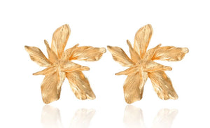 Zula - Gold Plated Floral Earring