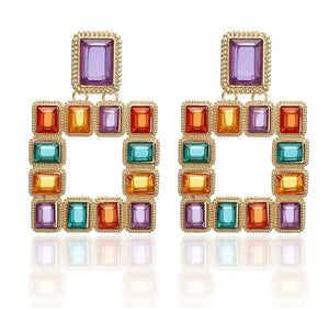 Savannah - Technicolor Modern Vintage Earrings