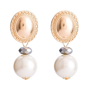 Porsha* - Vintage Pearl Drop Earrings