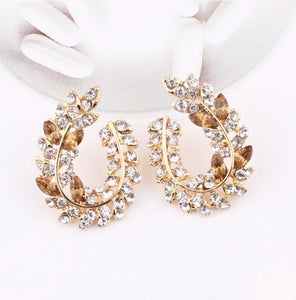 Leena* - Leaf Stud Earring (Petite)