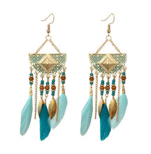 Load image into Gallery viewer, Faye - Bohemian Pearl Tassel Earrings
