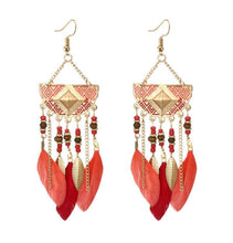 Load image into Gallery viewer, Faye - Bohemian Pearl Tassel Earrings
