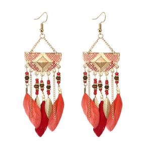 Faye - Bohemian Pearl Tassel Earrings