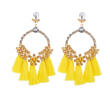 Load image into Gallery viewer, Naomi* - Jeweled Tassel Earring
