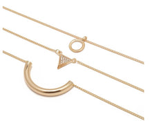 Load image into Gallery viewer, Leah - Trio Layered Gold Necklace
