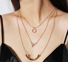 Load image into Gallery viewer, Leah - Trio Layered Gold Necklace
