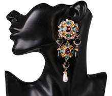 Load image into Gallery viewer, Giovanna - Regal Gold Drop Earring
