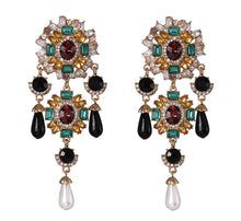 Load image into Gallery viewer, Giovanna - Regal Gold Drop Earring
